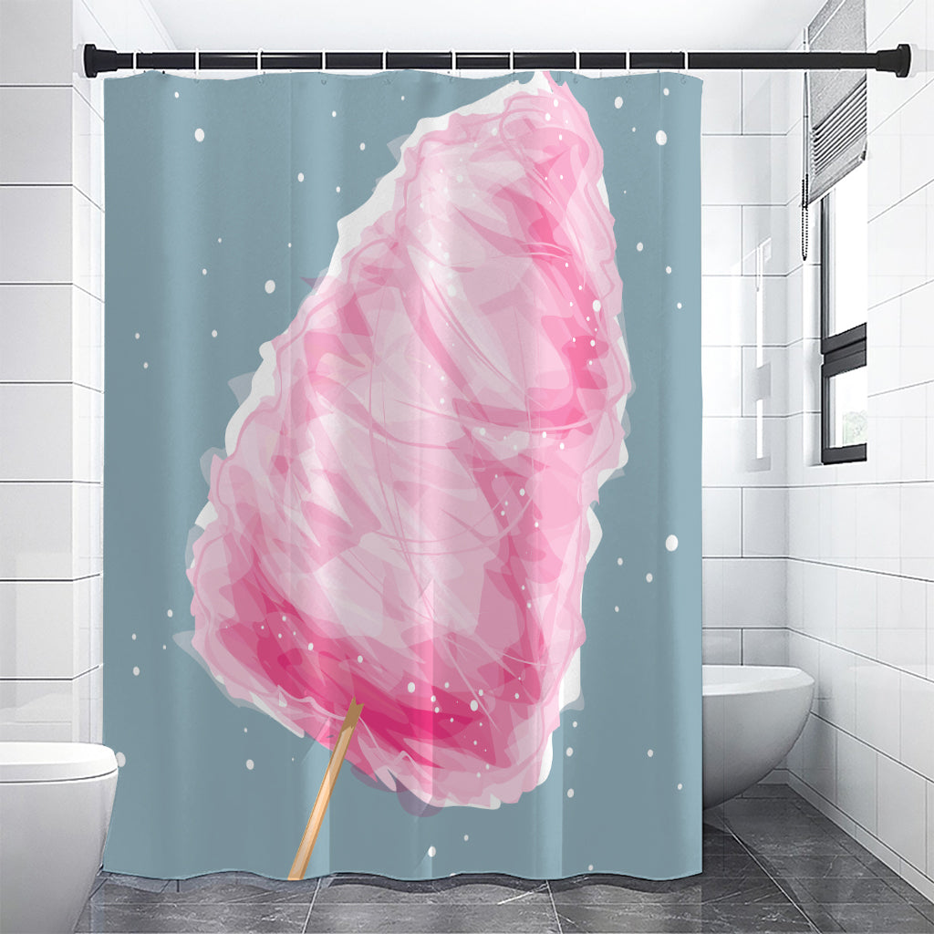 Sweet Cotton Candy Print Premium Shower Curtain