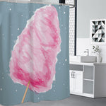 Sweet Cotton Candy Print Premium Shower Curtain