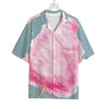 Sweet Cotton Candy Print Rayon Hawaiian Shirt