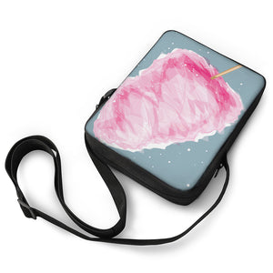 Sweet Cotton Candy Print Rectangular Crossbody Bag