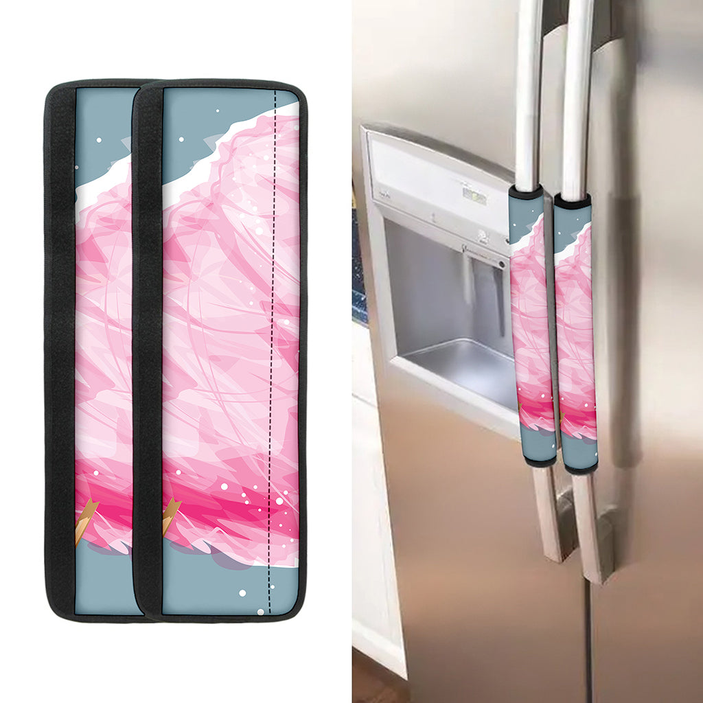 Sweet Cotton Candy Print Refrigerator Handle Covers