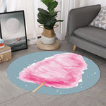 Sweet Cotton Candy Print Round Rug