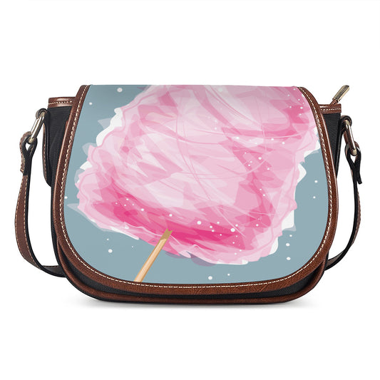 Sweet Cotton Candy Print Saddle Bag