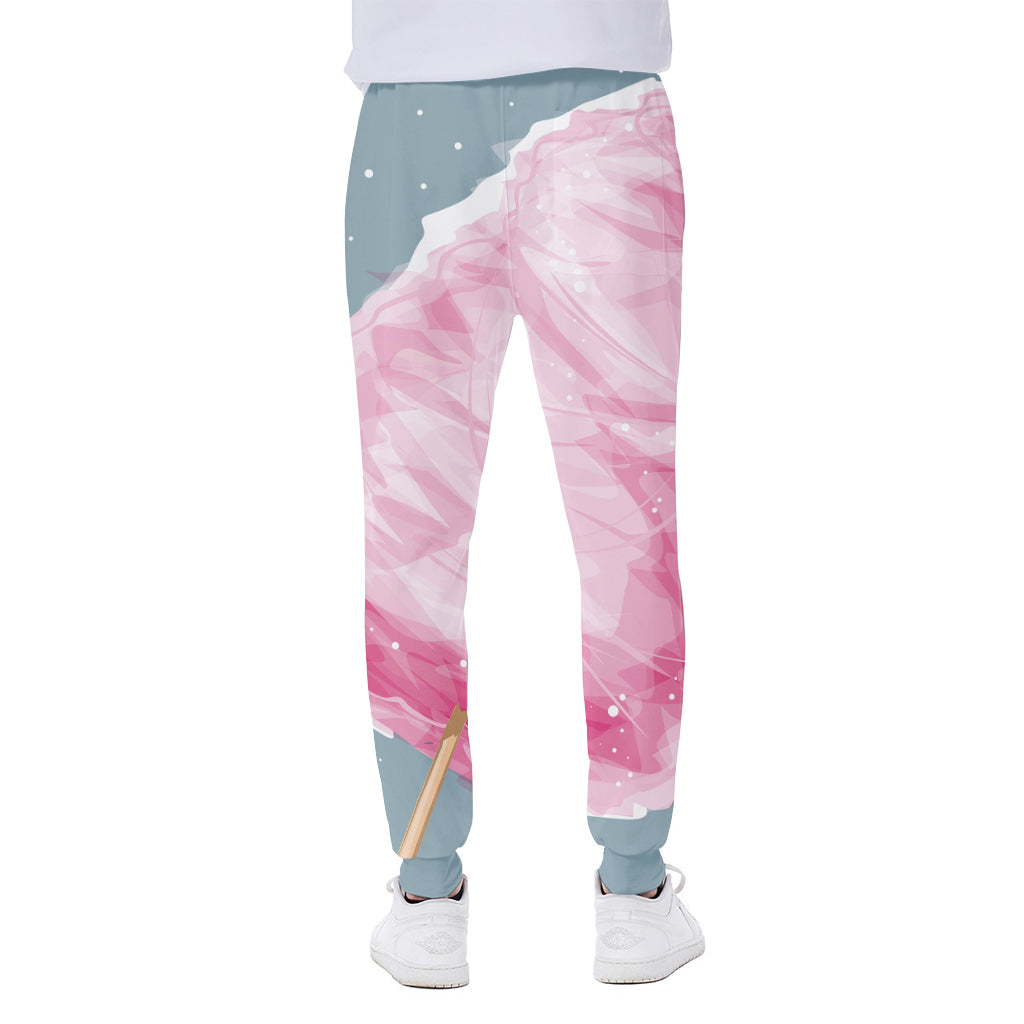 Sweet Cotton Candy Print Scuba Joggers