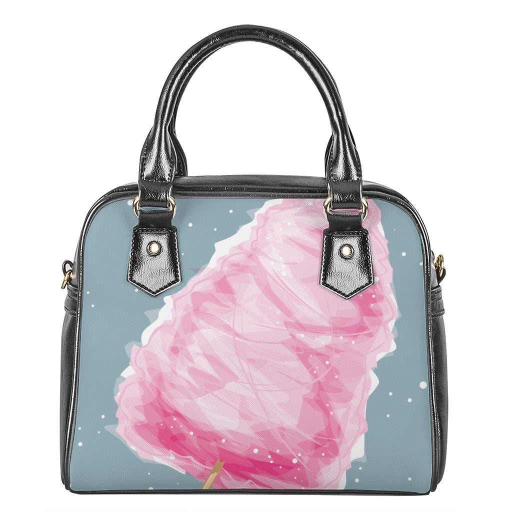 Sweet Cotton Candy Print Shoulder Handbag