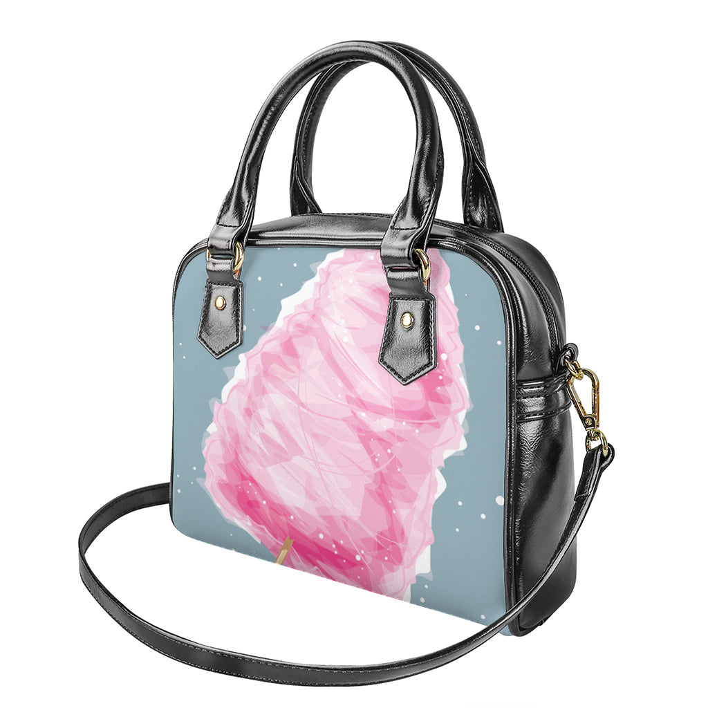 Sweet Cotton Candy Print Shoulder Handbag