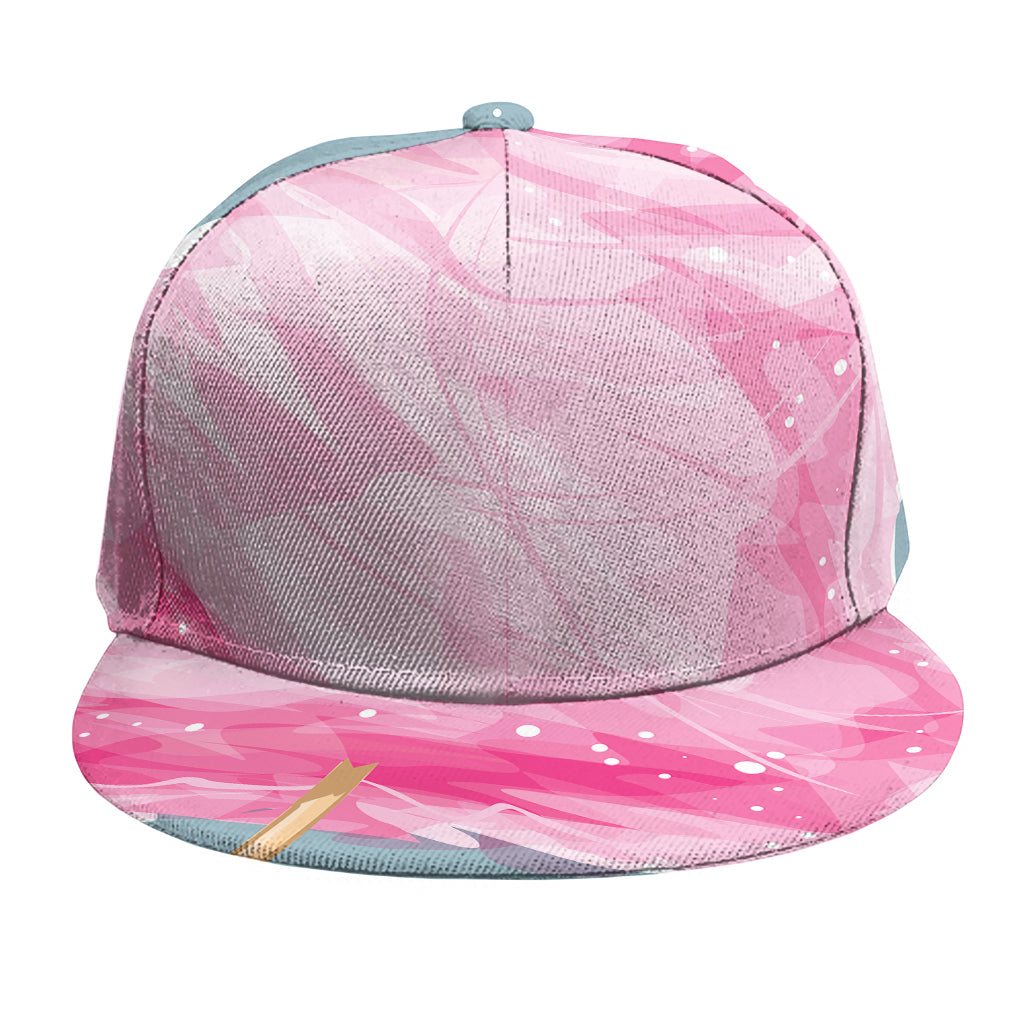 Sweet Cotton Candy Print Snapback Cap