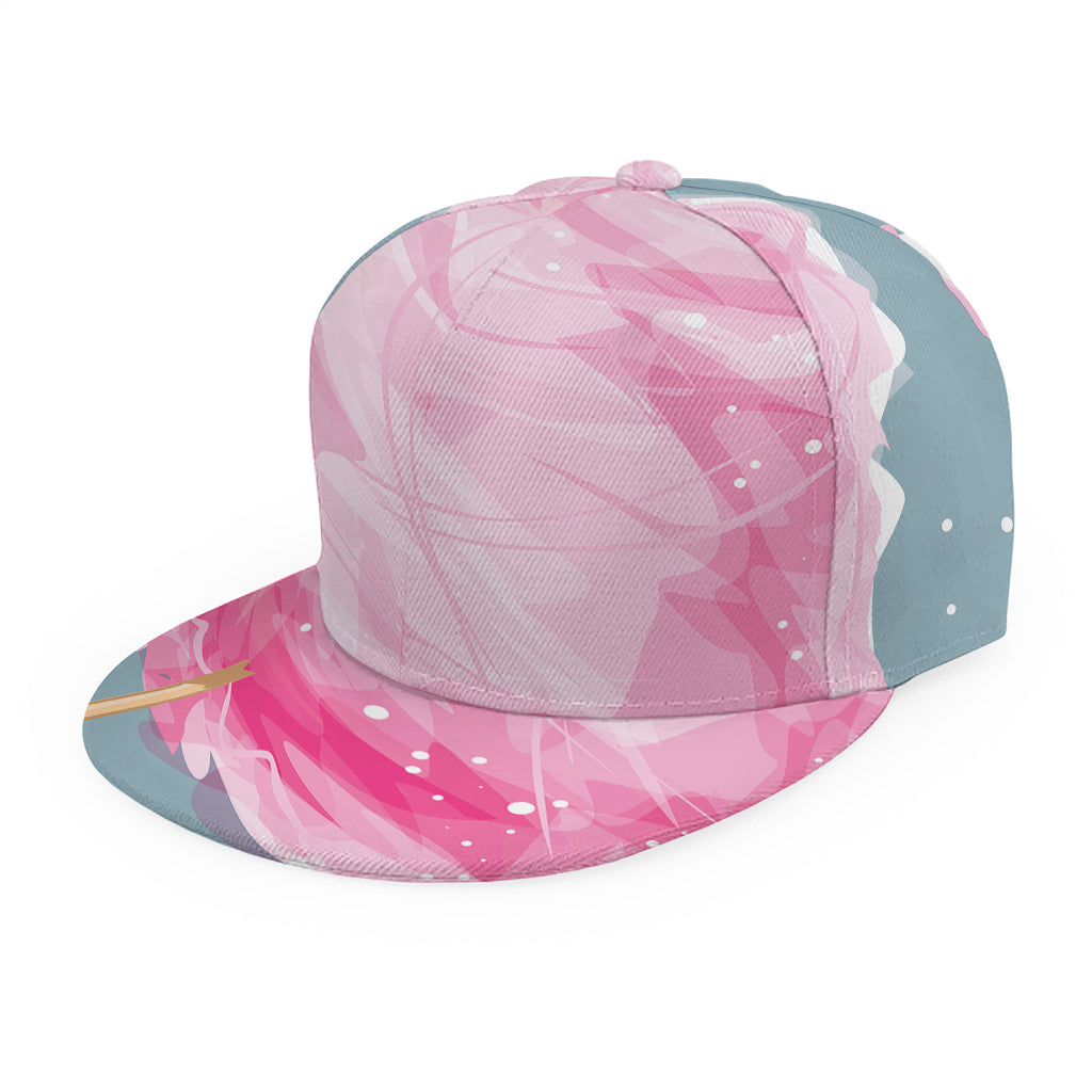 Sweet Cotton Candy Print Snapback Cap