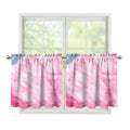 Sweet Cotton Candy Print Tier Curtains