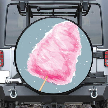 Sweet Cotton Candy Print Tire Cover