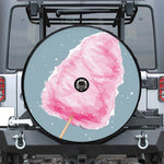 Sweet Cotton Candy Print Tire Cover With Camera Hole