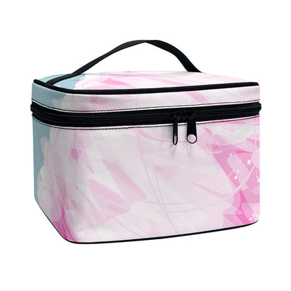 Sweet Cotton Candy Print Travel Makeup Bag