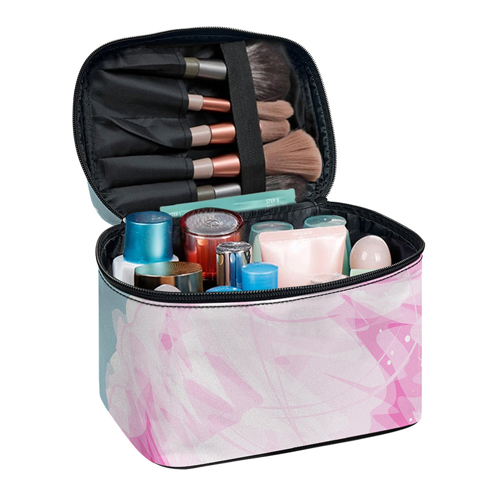 Sweet Cotton Candy Print Travel Makeup Bag