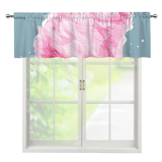 Sweet Cotton Candy Print Window Valance