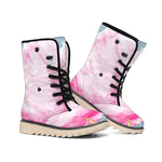Sweet Cotton Candy Print Winter Boots