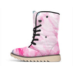 Sweet Cotton Candy Print Winter Boots