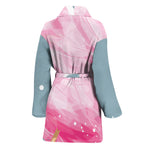 Sweet Cotton Candy Print Women's Bathrobe