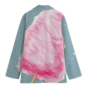 Sweet Cotton Candy Print Women's Blazer