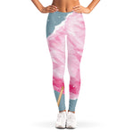 Sweet Cotton Candy Print Women's Leggings