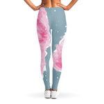 Sweet Cotton Candy Print Women's Leggings
