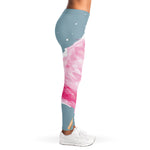 Sweet Cotton Candy Print Women's Leggings