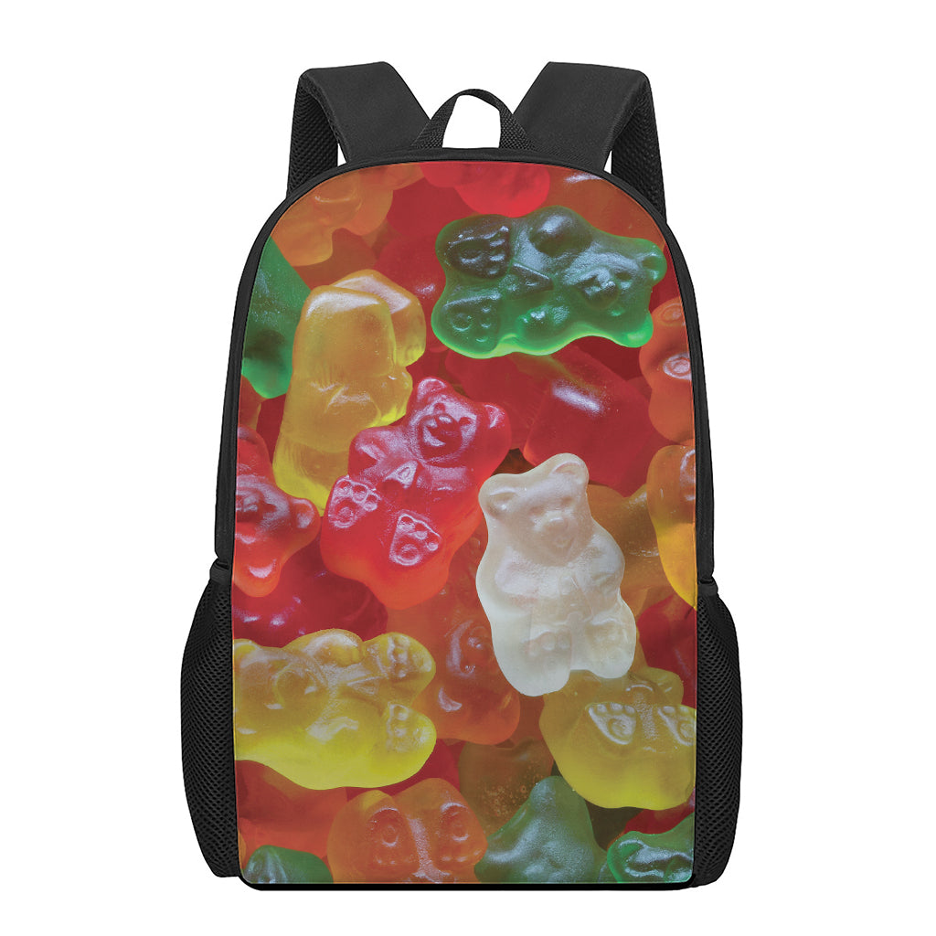 Sweet Gummy Bear Print 17 Inch Backpack