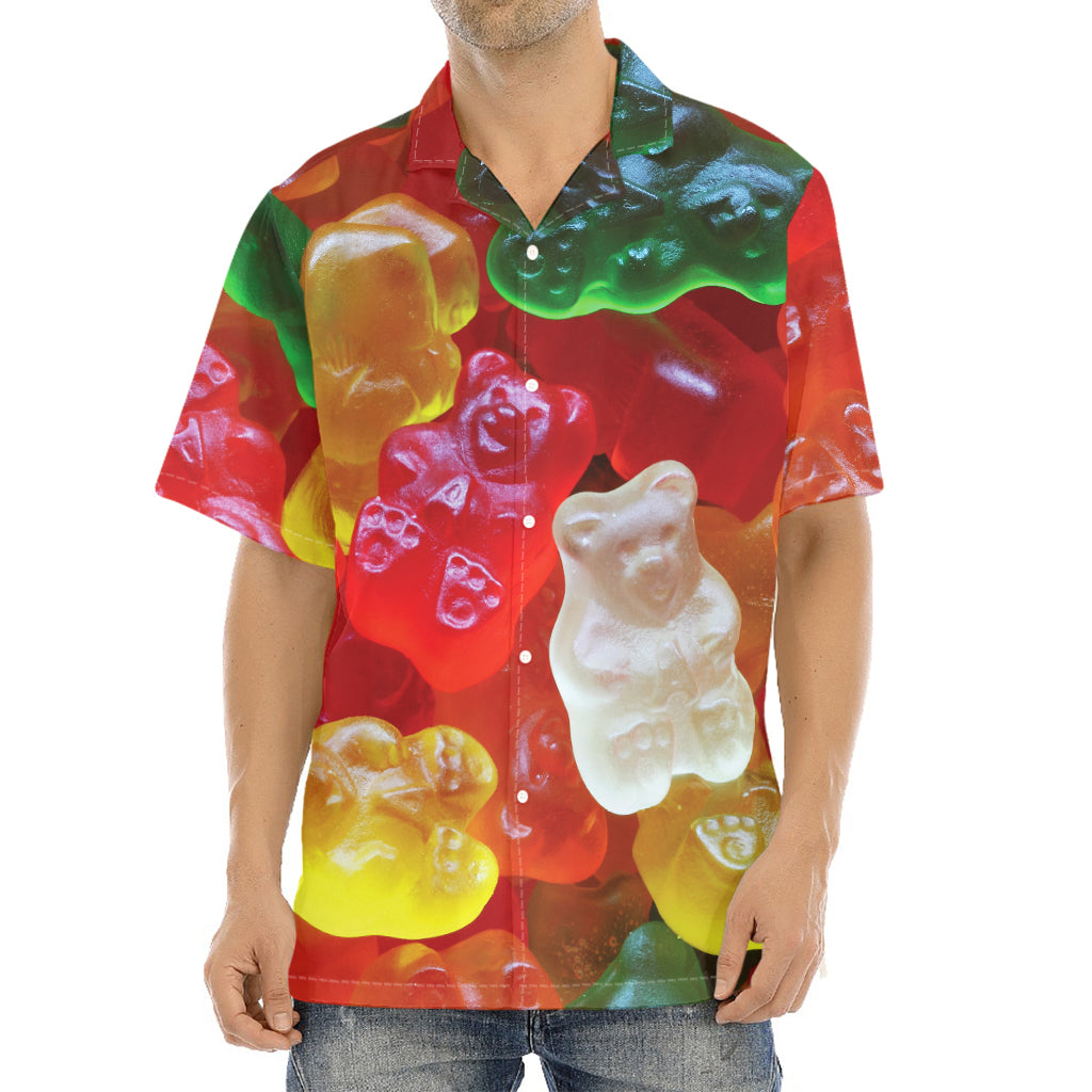 Sweet Gummy Bear Print Aloha Shirt