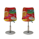 Sweet Gummy Bear Print Bar Stool Covers