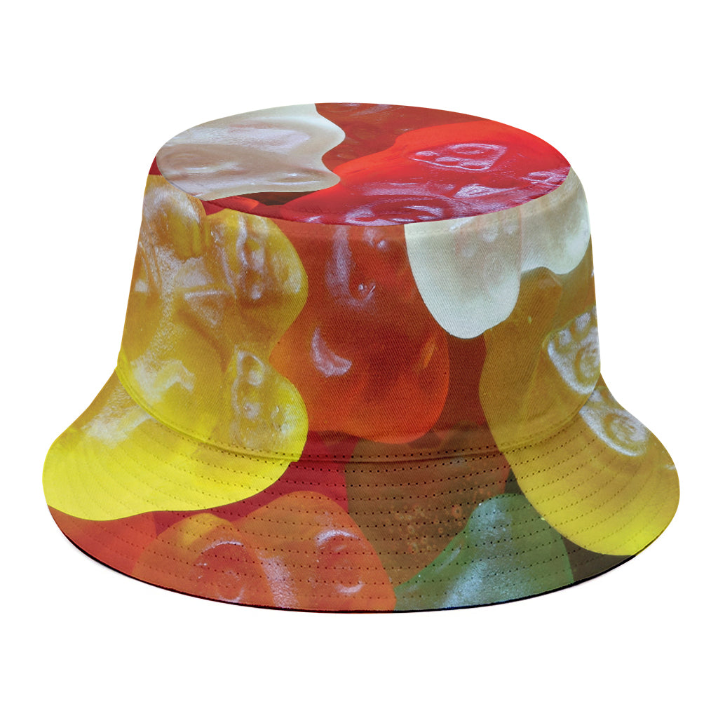 Sweet Gummy Bear Print Bucket Hat