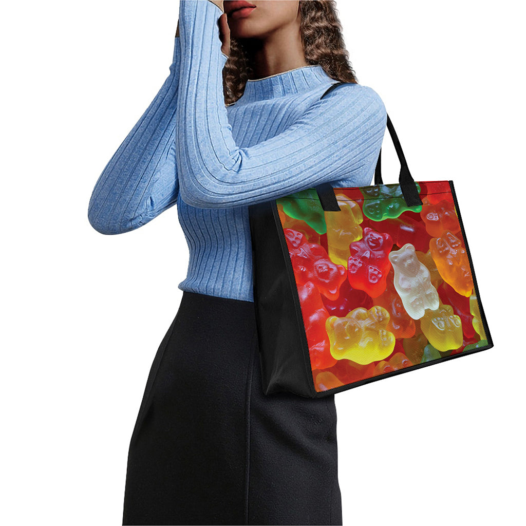 Sweet Gummy Bear Print Canvas Tote Bag