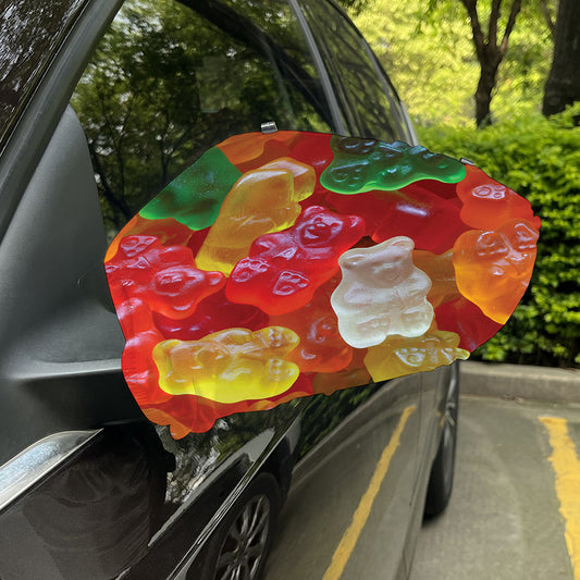 Sweet Gummy Bear Print Car Side Mirror Covers