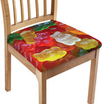 Sweet Gummy Bear Print Chair Cushion Cover