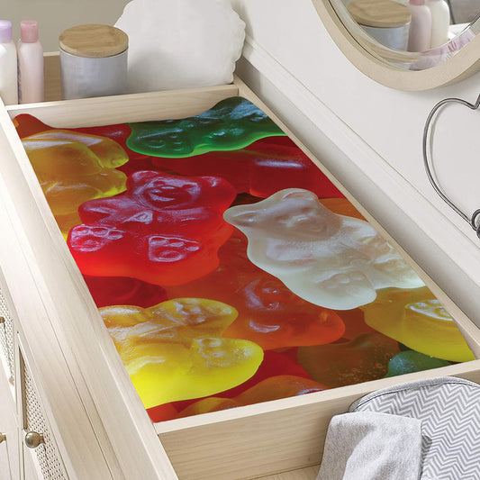 Sweet Gummy Bear Print Changing Pad Cover