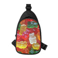 Sweet Gummy Bear Print Sling Bag