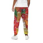 Sweet Gummy Bear Print Cotton Pants