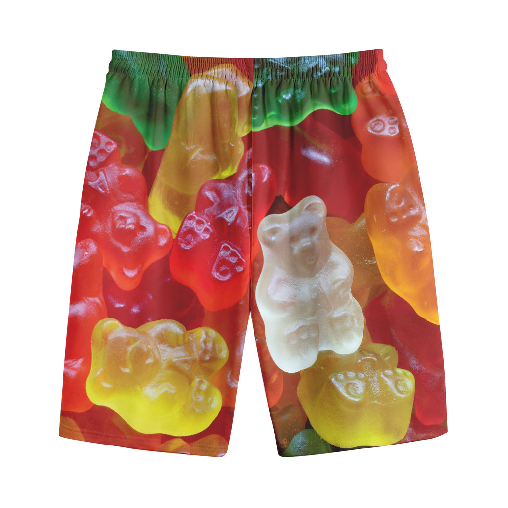 Sweet Gummy Bear Print Cotton Shorts