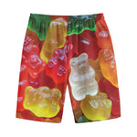 Sweet Gummy Bear Print Cotton Shorts