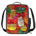 Sweet Gummy Bear Print Crossbody Lunch Bag
