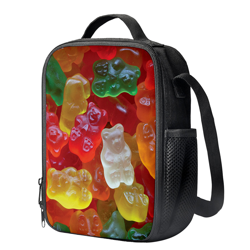 Sweet Gummy Bear Print Crossbody Lunch Bag