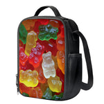 Sweet Gummy Bear Print Crossbody Lunch Bag