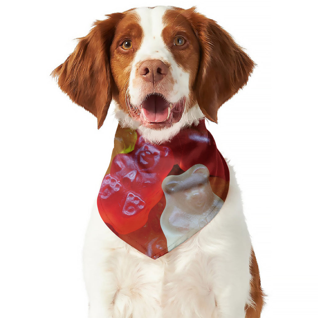 Sweet Gummy Bear Print Dog Bandana