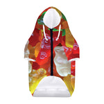 Sweet Gummy Bear Print Dog Zip Up Hoodie