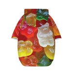 Sweet Gummy Bear Print Dog Zip Up Hoodie