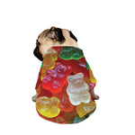 Sweet Gummy Bear Print Dog Zip Up Jacket