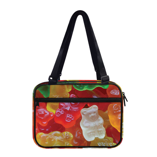 Sweet Gummy Bear Print Double Strap Bible Bag