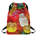 Sweet Gummy Bear Print Drawstring Backpack
