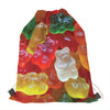 Sweet Gummy Bear Print Drawstring Bag