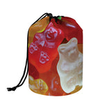 Sweet Gummy Bear Print Drawstring Makeup Bag