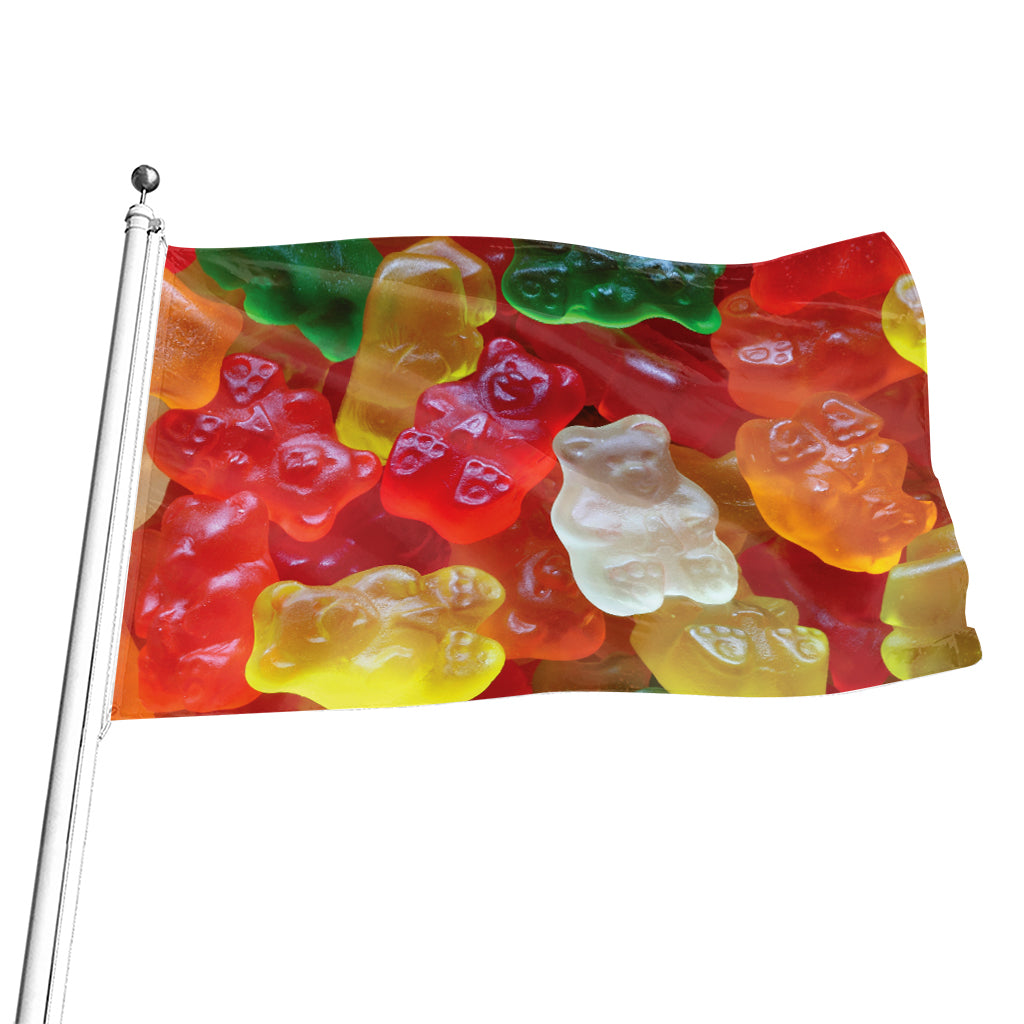 Sweet Gummy Bear Print Flag