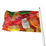 Sweet Gummy Bear Print Flag
